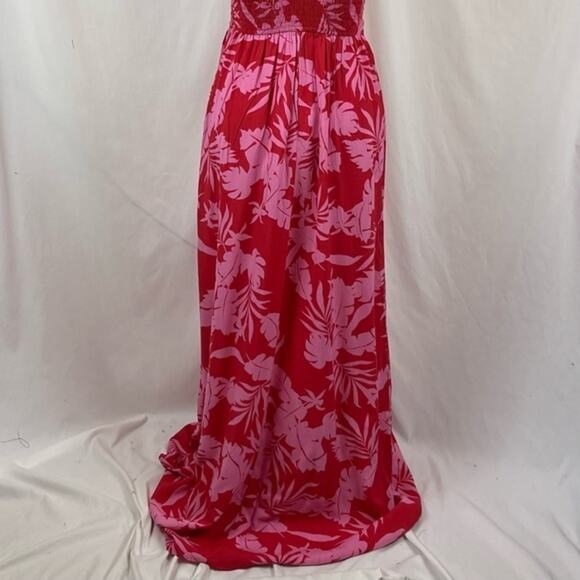 Anthropologie Japna Red & Pink Maxi Dress Size S - Picture 5 of 10